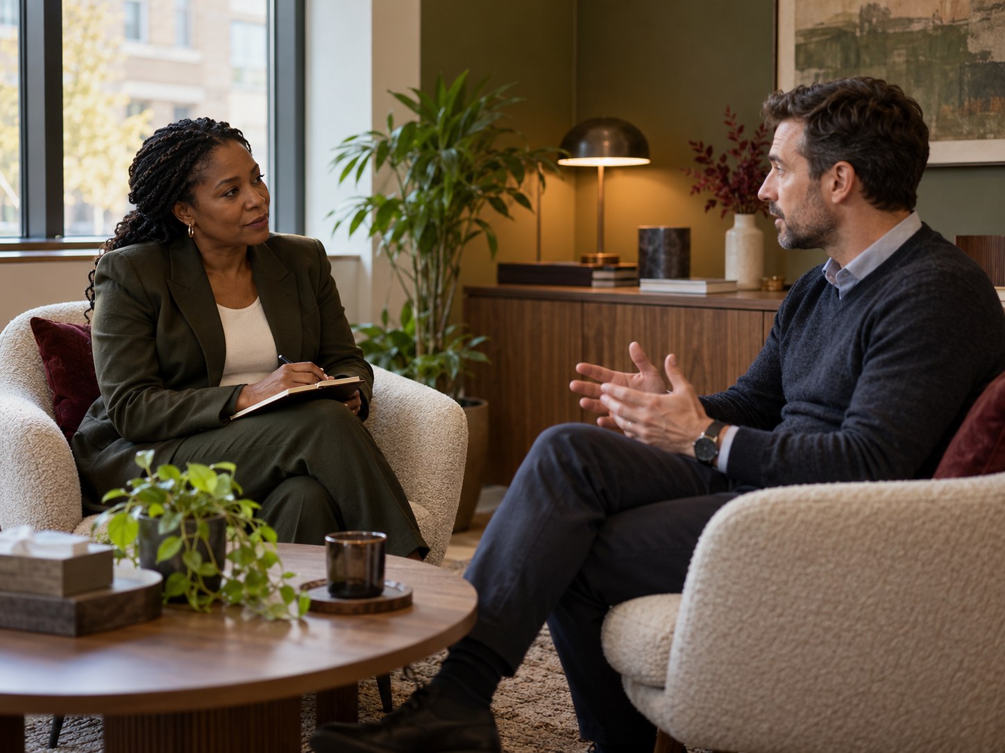 A confidential one-to-one wellbeing conversation